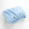 thumbnail image 6 of 500 Thread Count 3 Piece (1- Fitted Sheet + 2- Pillow cover) Quality 12 Inch Deep Pocket 100% Egyptian Cotton Color Light Blue Solid Size Queen, 6 of 6
