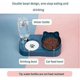 thumbnail image 2 of Cute cat food bowl water bowl set. Indoor cats use tilted raised cat food bowls and removable elevated cat bowl racks., 2 of 4