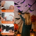 thumbnail image 5 of Halloween 3D Lighted Bats, 2025 New 3D LED Bat Stickers Halloween Bats Wall Decor Assorted Size for Party, Bedroom Window Decorations, Indoor and Outdoor (24 Pcs), 5 of 10