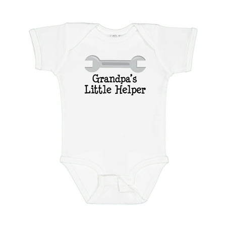 

Inktastic Grandpa s Little Helper Gift Baby Boy or Baby Girl Bodysuit