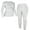 Light Gray, variant on Sociala Thermal Underwear for Women Long Johns Ultra-Soft Base Layer Pajama Set Winter Cold Weather Top and Bottom