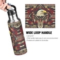 thumbnail image 4 of Yayeee 33oz Insulated Water Bottle Double Wall Stainless Steel with Flip Straw Lid, Red Abstract Eagle, 4 of 7