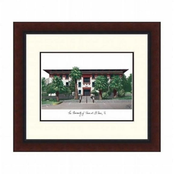 Campusimages TX951LR University of Texas El Paso Legacy Alumnus Framed Lithograph