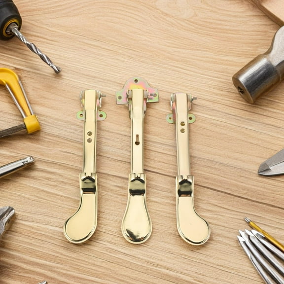 OFFIGAM 3-Piece Metal Upright Piano Pedal Set with Golden Finish, Nonslip Design, Universal Fit Replacement Parts