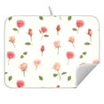 thumbnail image 5 of Ryvnso Roses Flowers-i2 Dish Drying Mat for Kitchen Countertop 18x24 Large Dish Pad Drainer Rack Dish Sink Mats, 5 of 7
