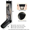 thumbnail image 3 of Coolnut Lone Wolf Compression Socks Women Men Knee High Stockings for Sports, Running, Travel 1Pair Gift, 3 of 7