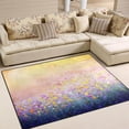 thumbnail image 2 of Coolnut Colorful Cosmos Flowers Area Rug, 80"x 58" Pet & Child Friendly Carpet for Living Room Bedroom Dining Room,Indoor Outdoor Soft Rug Washable Non Slip Comfortable Area Rug, 2 of 6