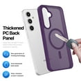 thumbnail image 3 of Ebizware Magnetic Protective Case for Samsung Galaxy S24 FE with MagSafe and Magnetic Car Phone Holder, TPU Thin Phone Case Cover Shockproof Anti-Fingerprint-Purple, 3 of 7