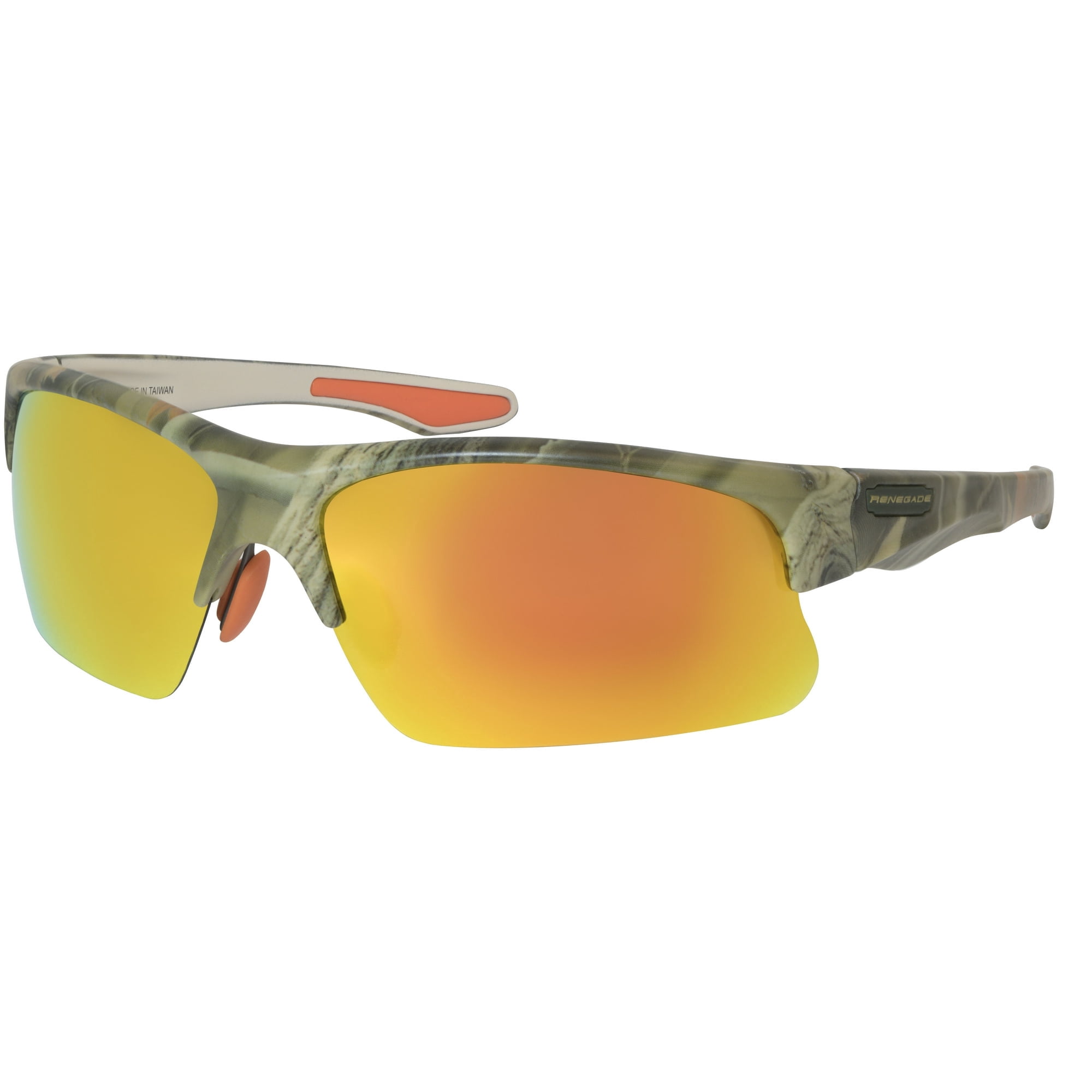 Renegade Polarized Sports Fishing Sunglasses, Camo for adults men and women(4 Pack)