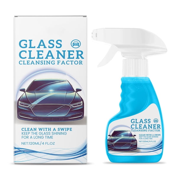 Pisexur Accesorios para coches, Electrónica para cochesLimpiador de vidrios líquido en aerosol para automóviles, cocina y hogar, limpiador de vidrios multiusos, 120 ml, para asientos de coche