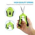 thumbnail image 3 of 1Pcs Stainless Steel Straight/Curved Blades Slide Locking Spring Loaded Micro-Tip Pruning Snip, Green, 3 of 7