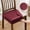 Burgundy, variant on WYZCTTD PU Leather Dining Chair Seat Covers Waterproof Stretch Protectors