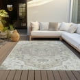 thumbnail image 6 of Addison Rugs Chantille Indoor/Outdoor Traditional Vintage Ivory Washable Rectangle Rug, 8' x 10', 6 of 6
