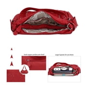 Angel Kiss Multi pocket womens shoulder bag with detachable straps