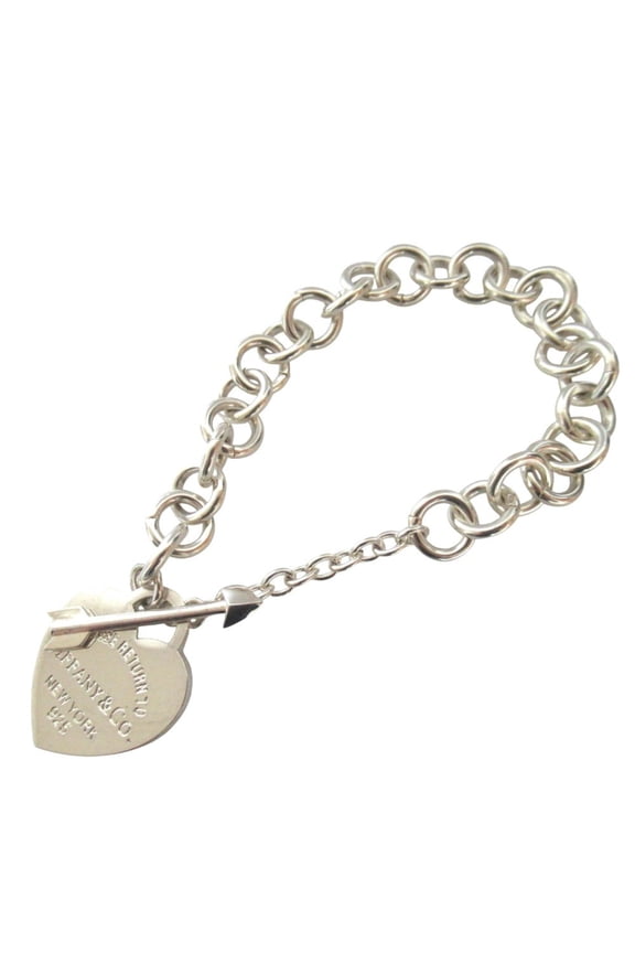Pre-Owned Tiffany & Co. Return to Heart Arrow Chain Bracelet, 925 Silver, Women's