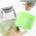 thumbnail image 7 of IBASETOY Dog Crate Water Bowl Stainless Steel Light Green Round 1Set, 7 of 7