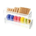 thumbnail image 4 of 2Pcs Clear Cracker Tray Rectangular Cracker Holder Display Trays Acrylic Cracker Serving Tray for Home, Party & Charcuterie Board Platter V U Style Biscuit Storage Holder, 4 of 10
