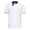 White, variant on Chef Coat Men And Women Short Sleeve Cotton Chef Jacket With Contrast Trim Double-Breasted Stand Collar Chef Uniform For Kitchen Restaurant Bakery M White
