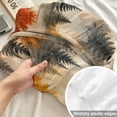 thumbnail image 4 of Full Size Fitted Sheet Set - Fall 3 Piece Bedding Sets 16" Deep Pocket Fitted Sheet with 2 Pillowcases, Autumn Country Forest Orange Green Pine Trees Brushed Microfiber Hotel Luxury Bed Sheets, 4 of 9