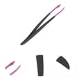 thumbnail image 3 of Unique Bargains 1 Pc Portable Eyebrow Tweezer for Bathroom Travel Hotel Purple Black Stainless Steel, 3 of 4