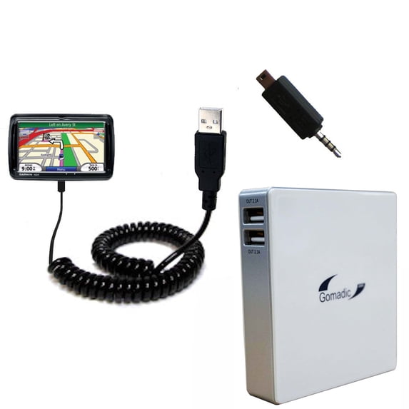 Gomadic High Capacity Rechargeable External Battery Pack suitable for the Garmin Nuvi 850 - Portable Charger with TipExchange Technology