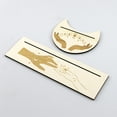 thumbnail image 4 of Irfora 2 uds soporte para cartas de Tarot de madera Rectangular en forma de luna Tarot soporte de madera para tarjetas para herramientas de adivinación de brujas decoración de Altar Irfora Soporte, 4 of 7