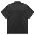 thumbnail image 4 of Alvivi Unisex Women Men Short Sleeves Letter Embroidery Chef Coat Jacket Shirt Restaurant Top Black M, 4 of 7