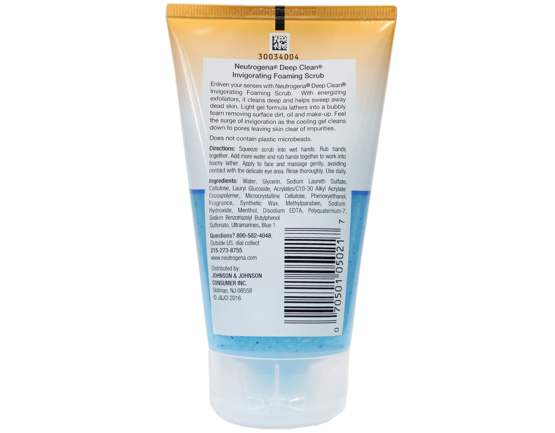 Neutrogena Deep Clean Invigorating Foaming Scrub, 4.20 oz (Pack of 2)