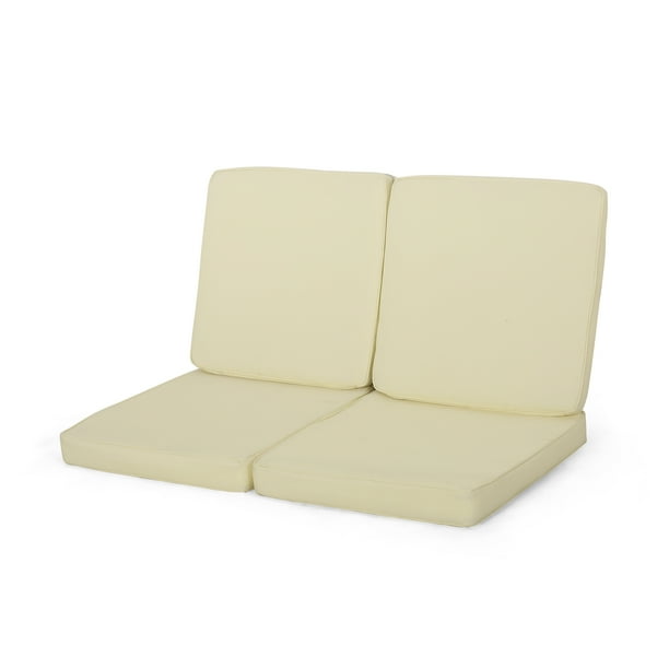 Eydan Outdoor Water Resistant Fabric Club Chair Cushions Set Of 2 Cream Com Eydan Outdoor Water Resistant Fabric, Fabric Outdoor Furniture Cushions