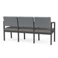 thumbnail image 5 of Fauteuil d'Attente de Réception Lenox en Acier à 3 Places / Acier Charbon / Gris / Gris, 5 of 5