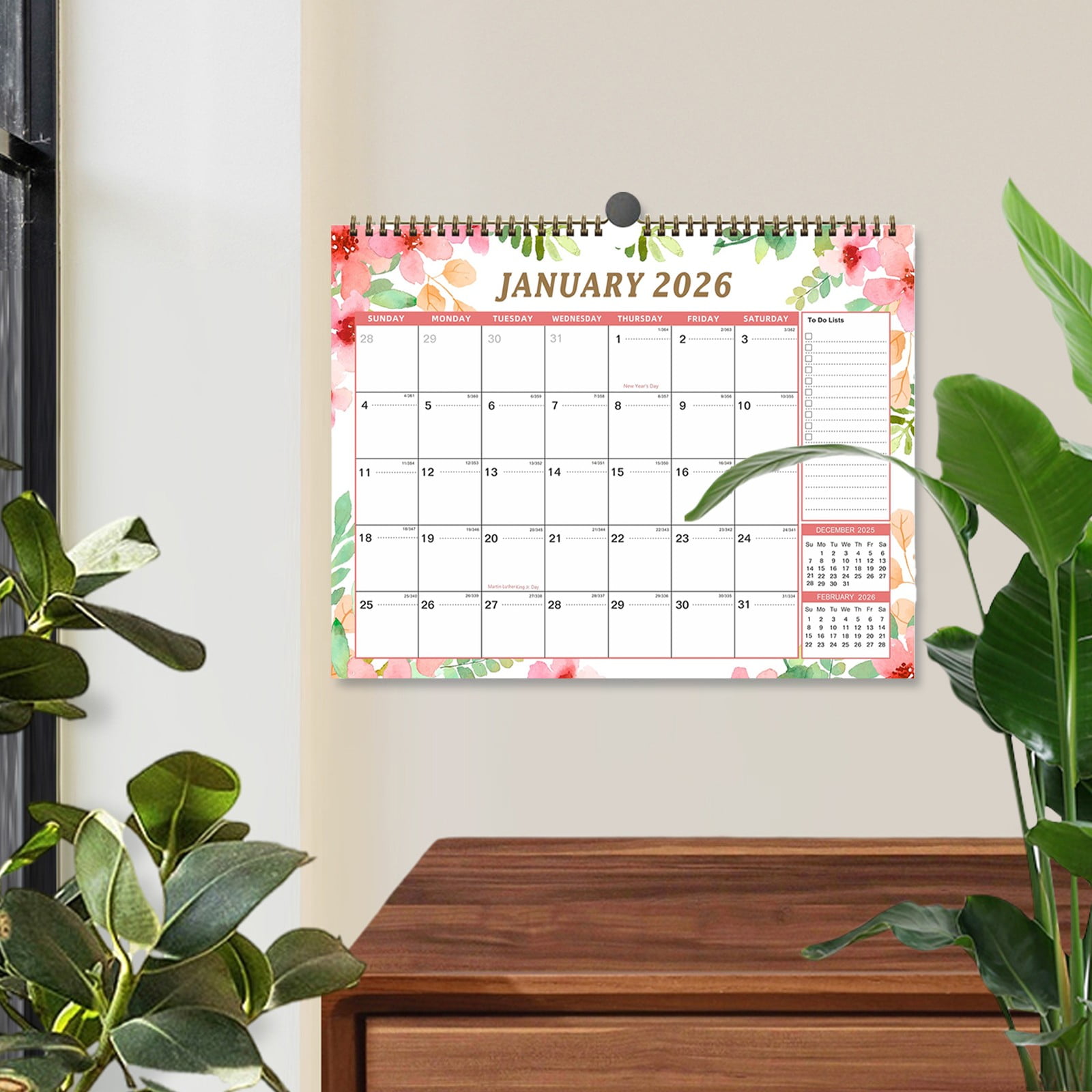 Clode Daily Affirmations Calendar | Desktop Calendar 2026.1-2027.6 Calendar Tear Calendar 2026.1-2027.6 Calendar Motivational Page A Day Desk Decor for Women Year Calendar Wall