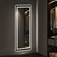thumbnail image 6 of Full Length Mirror with Lights, 64"x21" LED Full Body Mirror, Free Standing Lighted Floor Mirror, 3 Color Lighting, White, 6 of 7