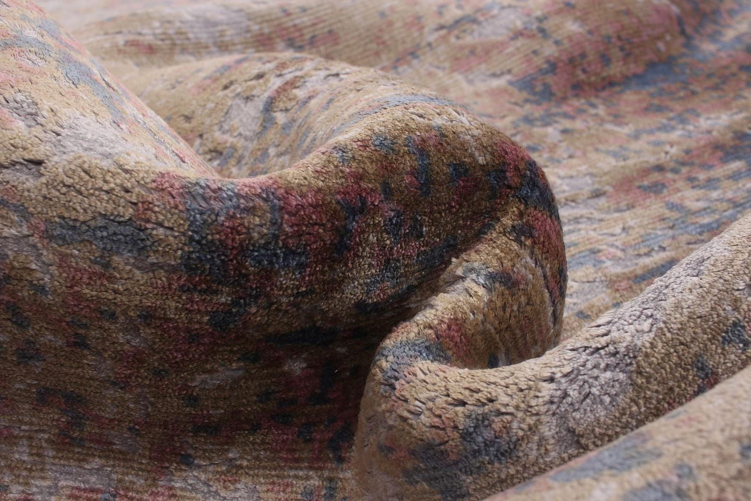 ECARPETGALLERY 5'0" x 7'6" Transitional Galleria Hand-knotted Area Rug for Living Room, Dining Room and Bedroom in Grey