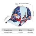thumbnail image 2 of Balery Cute Gnomes in USA1 Gorra de béisbol de tamaño ajustable para correr, entrenar y actividades al aire libre. Gorra de papá para todas las estaciones., 2 of 6