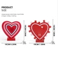 thumbnail image 2 of Valentines Day heart ornaments,Catching Heart Desktop Decoration Delicate Heart Item Tabletop Accessory For Holiday And Decorations,Red, 2 of 8