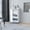 White, variant on White Mobile Bar Cart With 2 Holder And Storage Solutions - Industrial Ample Space For Beverages