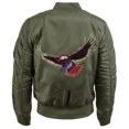 thumbnail image 2 of Ma Croix Mens Souvenir Bomber Jacket Premium MA-1 Flight Outerwear, 2 of 3