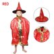 thumbnail image 1 of Disfraz de Halloween para niños, capa de satén con sombrero para niños, mago, bruja, Cosplay, fiesta de Halloween, vestido para niños, ropa fantasma, 2021 Fivean unisex, 1 of 2