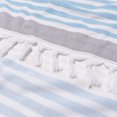 thumbnail image 4 of 100% Cotton Fouta Beach Towel, Meera Stripes (Teal), 4 of 4
