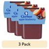 (3 pack) Gerber Stage 2 Baby Food, Apple Blueberry Puree Tub, Baby Puree, 2PK 8 oz