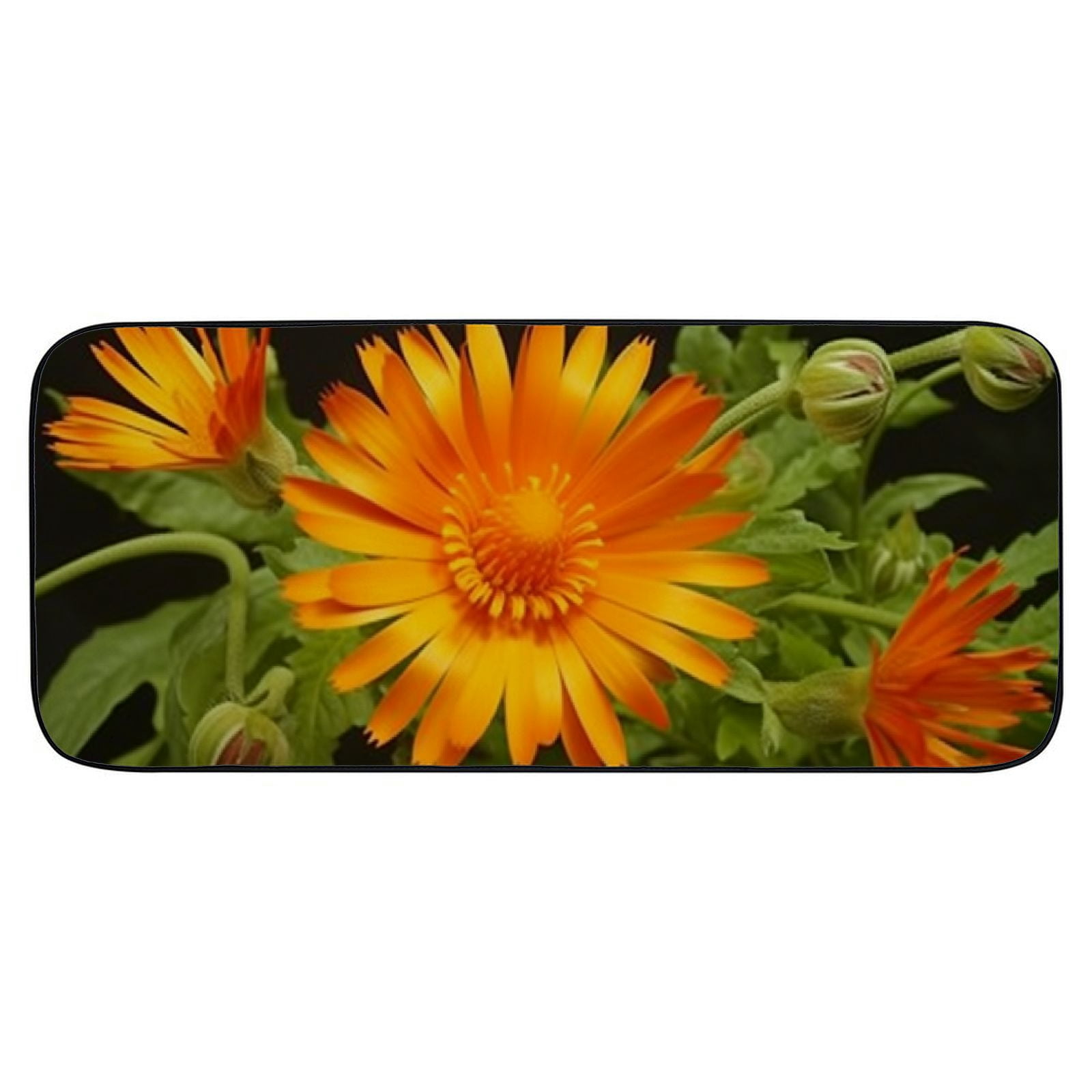 Heduofu Decorative Door Mat, Door Mat with Non-Slip Rubber Backing, Easy Cleaning, Traps Dirt, Rug for Entry, Patio, Garage  - Flower Drops Rain Rain Drops Water Drops of Water 19.68*47.24 in
