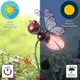 thumbnail image 2 of Red Solar Butterfly Stake Light, 2 of 7