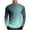 Mint Green, variant on Dagugfen Tops for Men Crew Neck Long Sleeve Fitted Comfy Gradient Color Fashion Casual Tops Size S-XXXXL