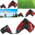 thumbnail image 4 of PU Golf Blade Putter Head Cover Protección contra el desgaste Protección impermeable protección antideslizante Regalos para golfistas Fácil rojo Baoblaze Cubiertas de cabeza de putter de golf, 4 of 7