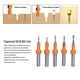 thumbnail image 5 of M Buder Juego de 5 Brocas Avellanadoras Cónicas de Aleación de Acero de Tungsteno con Vástago Redondo y Llave Hexagonal para Madera y Tornillos, Alta Durabilidad, 5 of 9