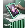 thumbnail image 4 of i-Blason Ares Case for New iPad 9th/8th/7th Generation, iPad 10.2 2021/2020/2019 Case, Full-Body Kickstand with Built-in Screen Protector Cover with Pencil Holder (Green), 4 of 8