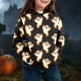 thumbnail image 2 of WRTFVZA Child Toddler Boys Girls Halloween Long Sleeve Letter Prints Warm Hoodie Pullover Tops Kids Sweat With Pumpkin Print Clothes, 2 of 2