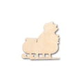 thumbnail image 1 of Unfinished Wood Santa Sleigh Shape - Christmas - Craft - up to 36" DIY 2" / 1/8", 1 of 3