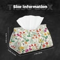 thumbnail image 5 of Cauagu Spring floral for Large Tissue Box Cover Rectangular–Plus Size Rectangle Tissue Box Holder Long Tissue Holder for Bathroom/Car/Office Decor 7.9X4.9X4.9'', 5 of 7