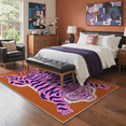 thumbnail image 6 of GENIMO 8'x10' Area Rug for Living Room, Washable Non Slip Soft Tiger Print Rug for Bedroom Dining Room Home Office, Papaya Pink, 6 of 7